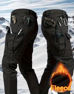 Pack Mens Fleece Lined Work Pants Thick Multi - Tmu001